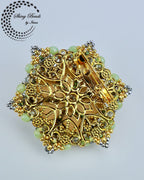 "BLOOMING STARS" BROOCH