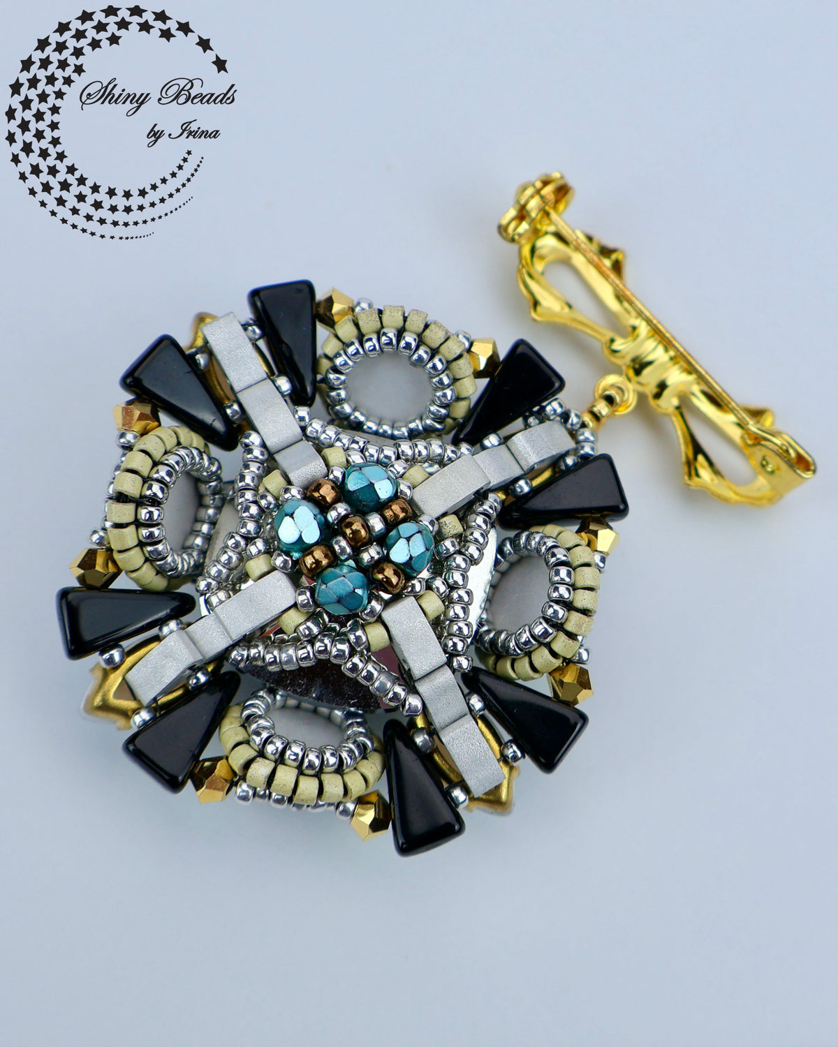 "FROZEN LAKE" BROOCH