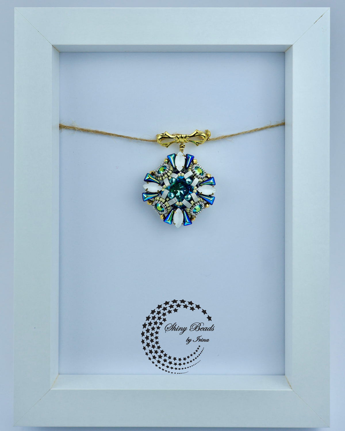 "FROZEN LAKE" BROOCH