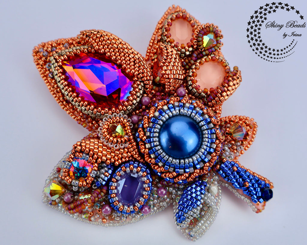 "AUTUMN LEAF " BROOCH