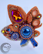 "AUTUMN LEAF " BROOCH