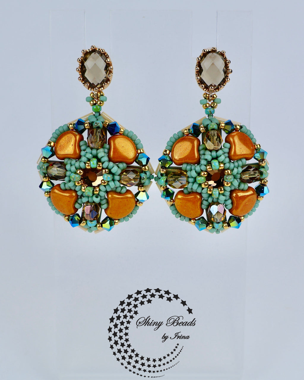 "GYPSUM PETALS" EARRINGS
