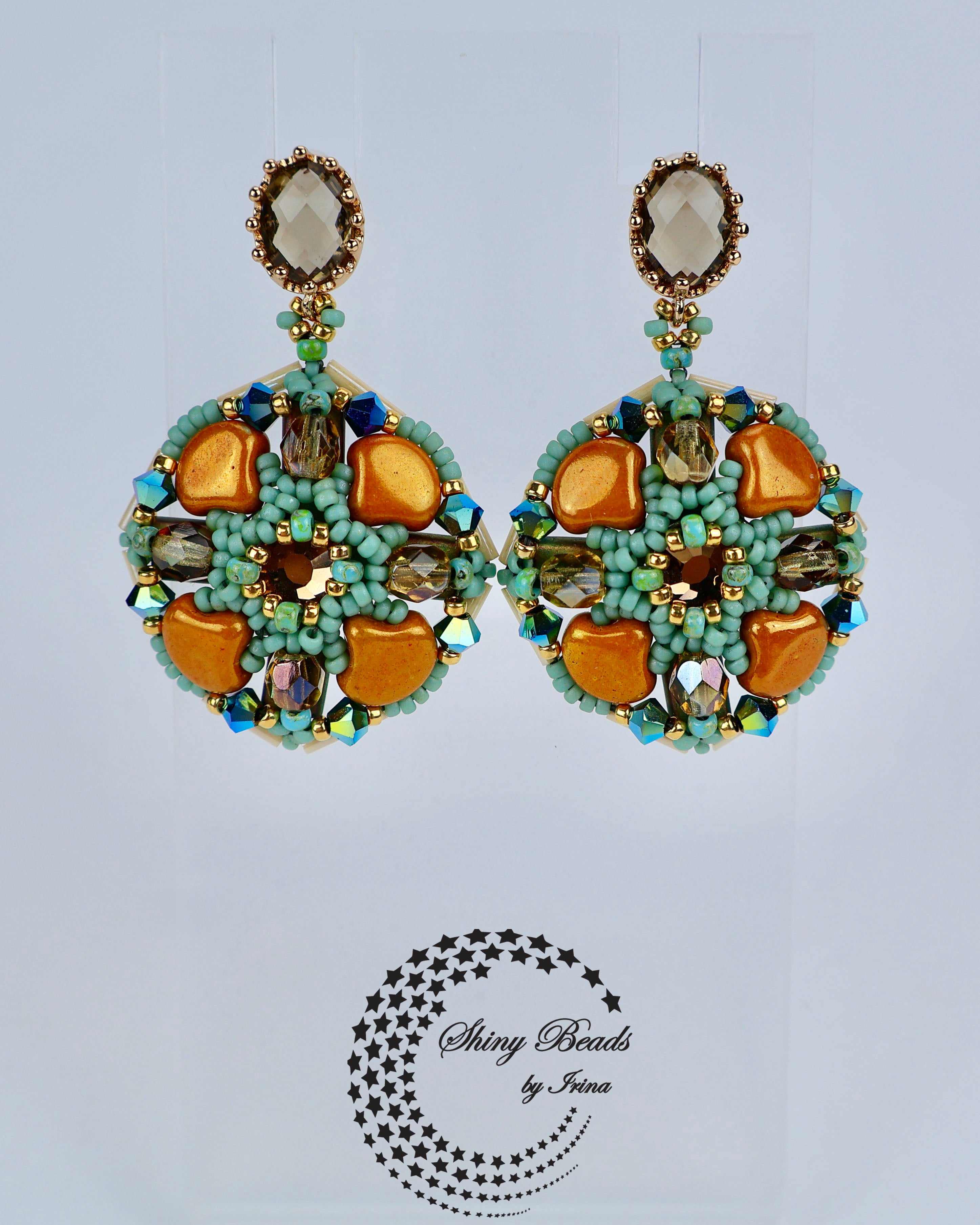 "GYPSUM PETALS" EARRINGS