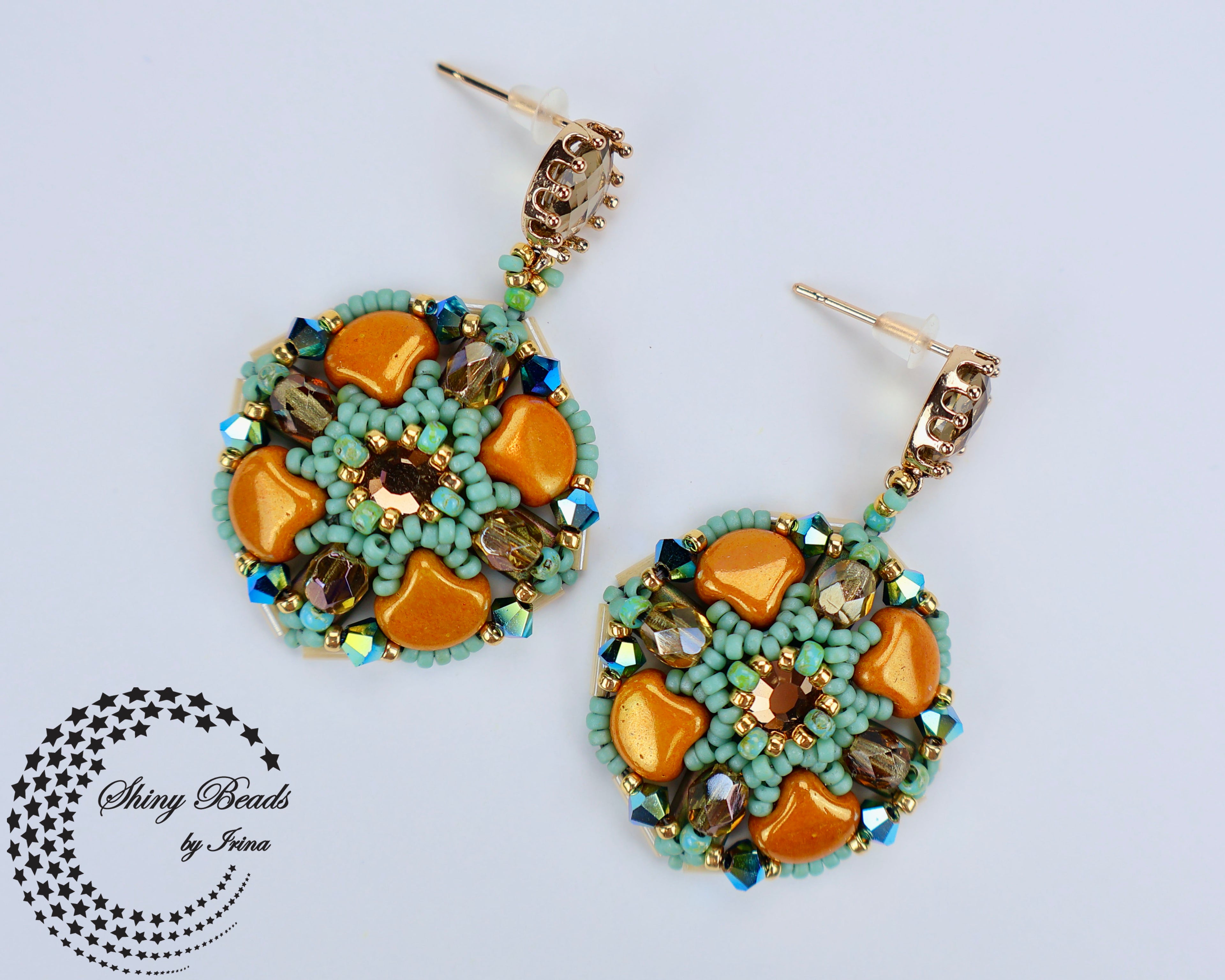 "GYPSUM PETALS" EARRINGS