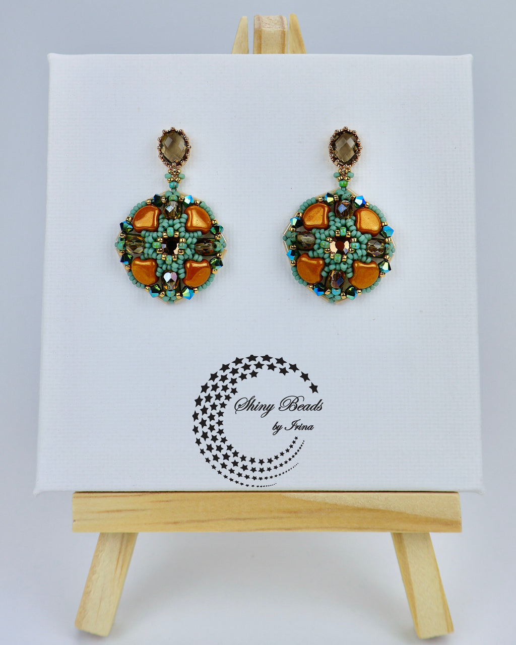"GYPSUM PETALS" EARRINGS