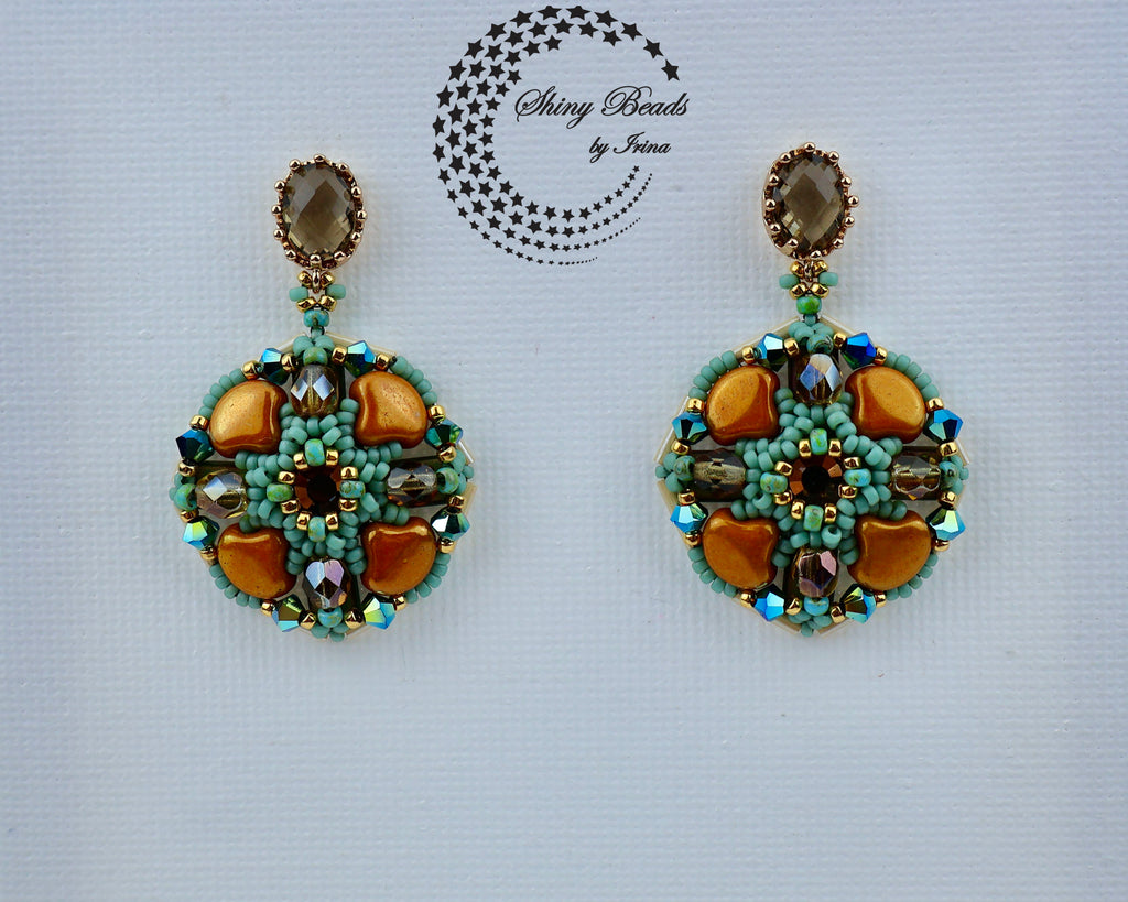 "GYPSUM PETALS" EARRINGS