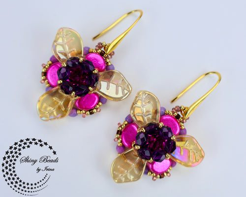 "AQUILA FUCSIA" EARRINGS