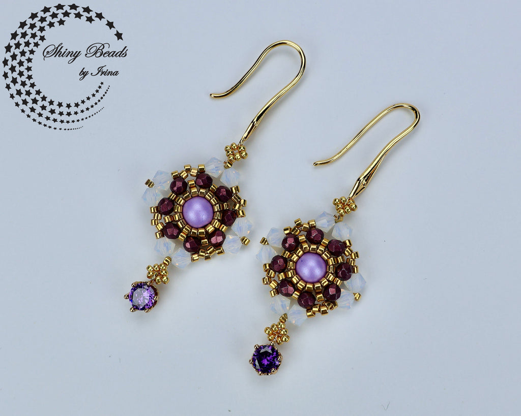"SWEETIE PURPLE" EARRINGS