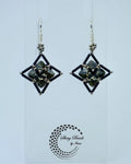 "FLOWER FIELDS BLACK" EARRINGS