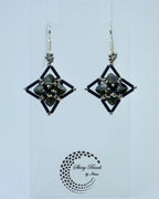 "FLOWER FIELDS BLACK" EARRINGS