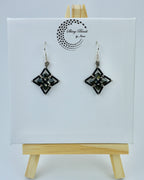 "FLOWER FIELDS BLACK" EARRINGS