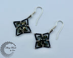 "FLOWER FIELDS BLACK" EARRINGS