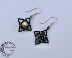 "FLOWER FIELDS BLACK" EARRINGS