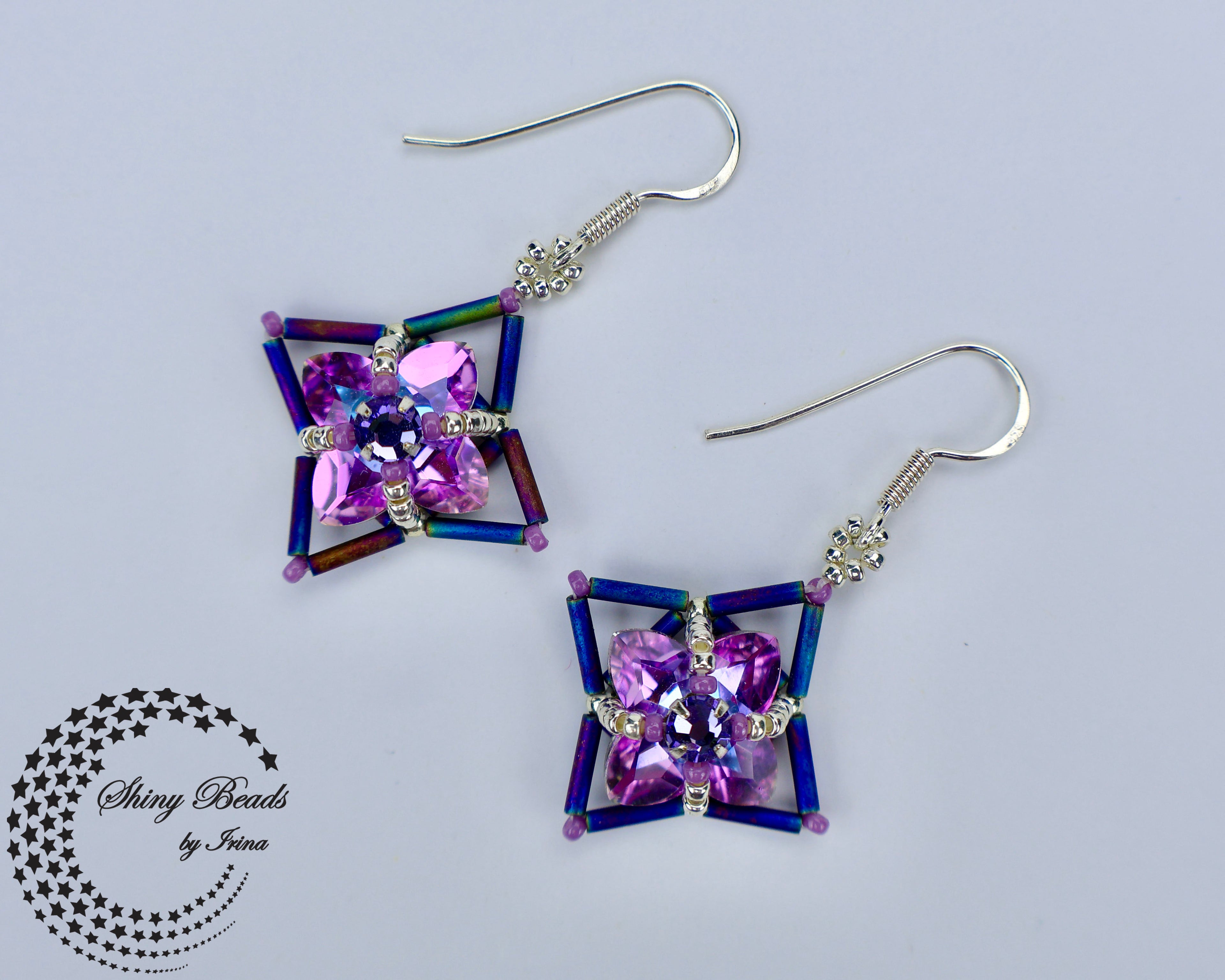 "FLOWER FIELDS PURPLE" EARRINGS