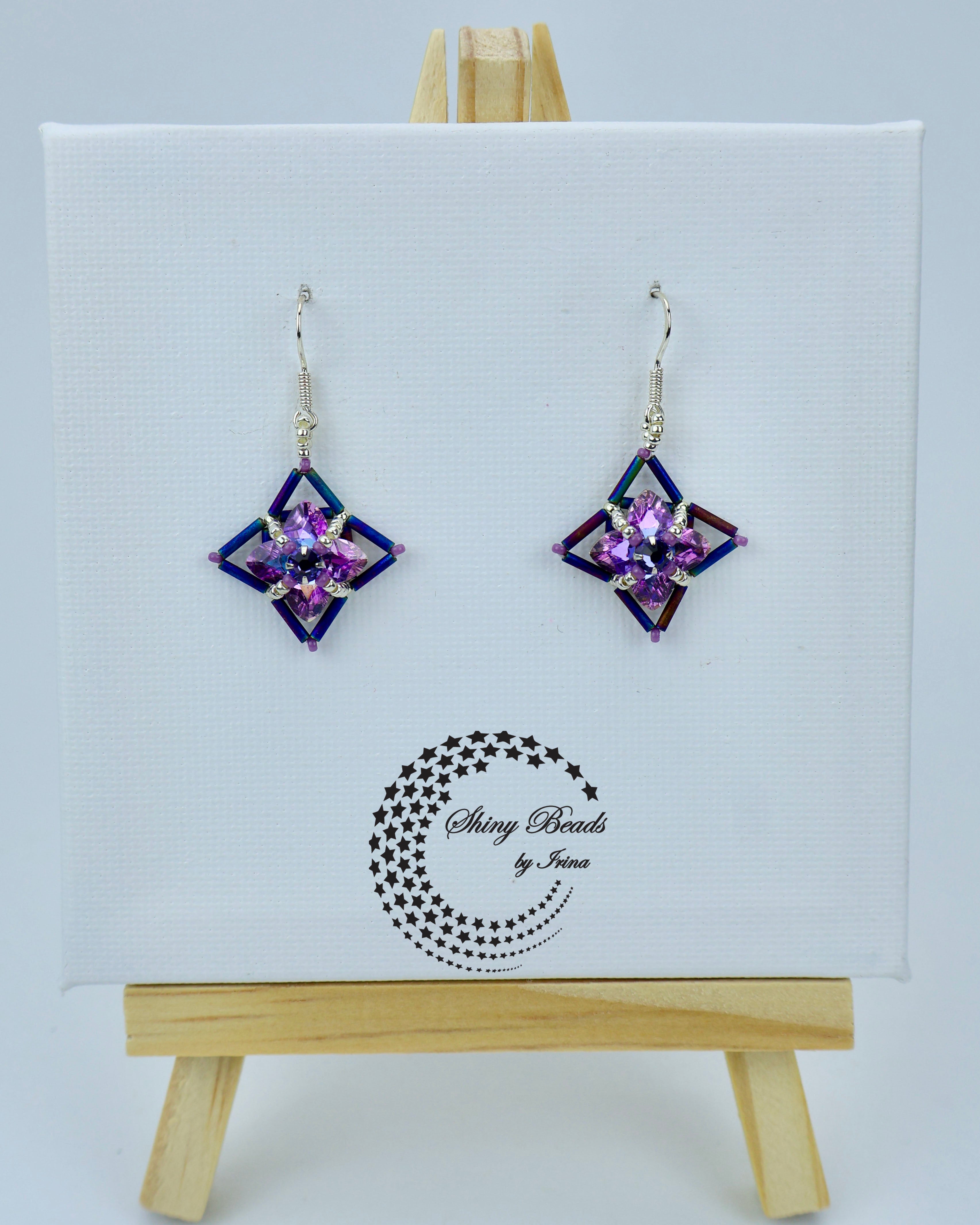 "FLOWER FIELDS PURPLE" EARRINGS