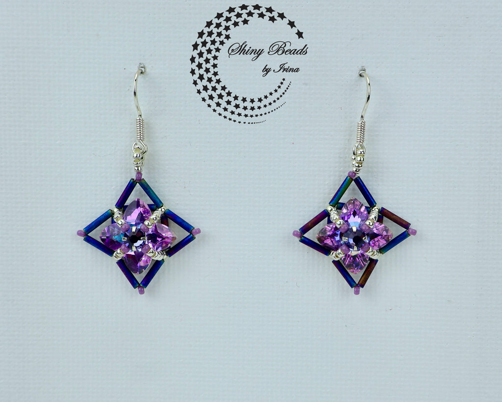 "FLOWER FIELDS PURPLE" EARRINGS