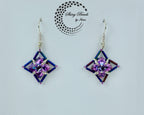 "FLOWER FIELDS PURPLE" EARRINGS