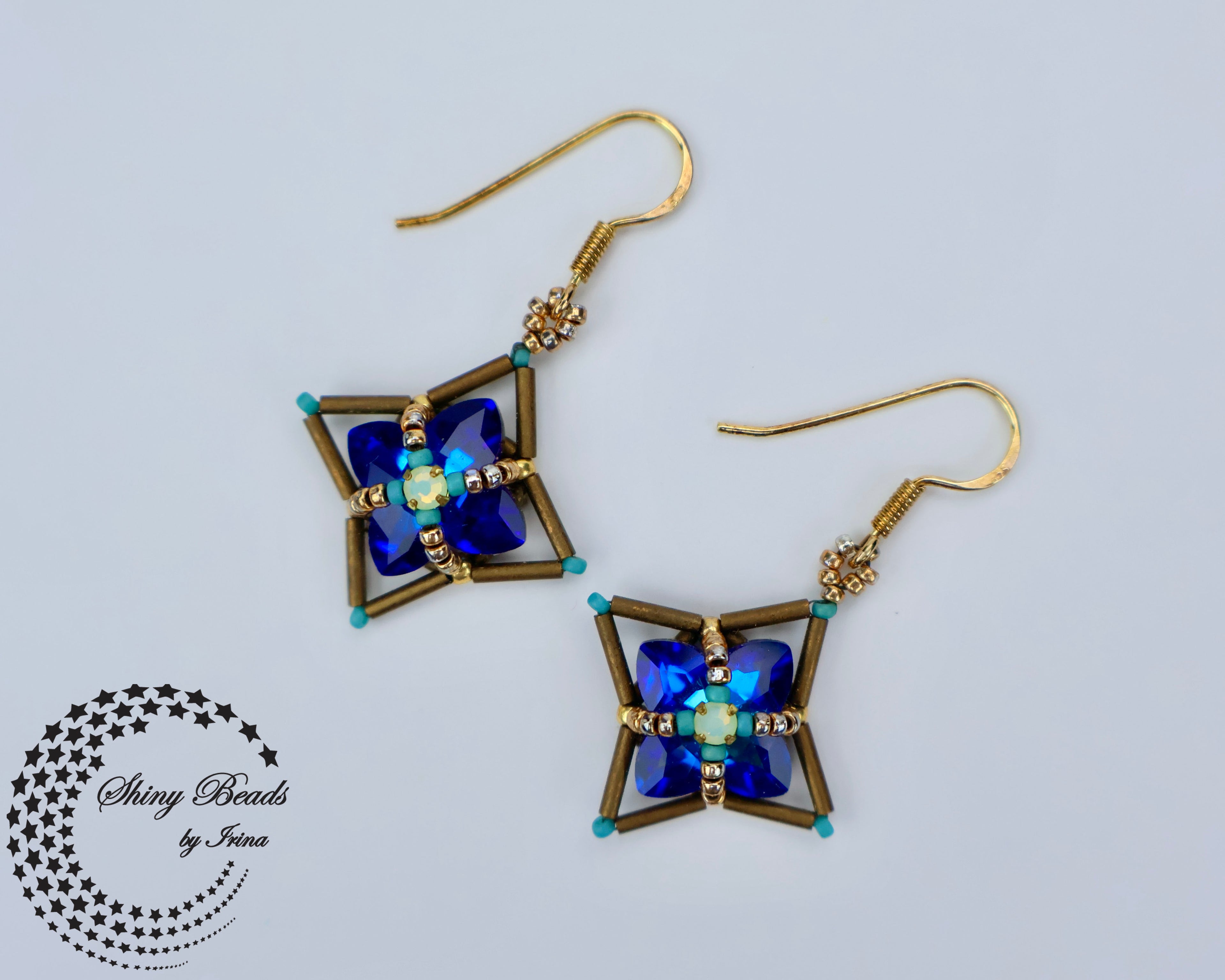 "FLOWER FIELDS BLUE" EARRINGS