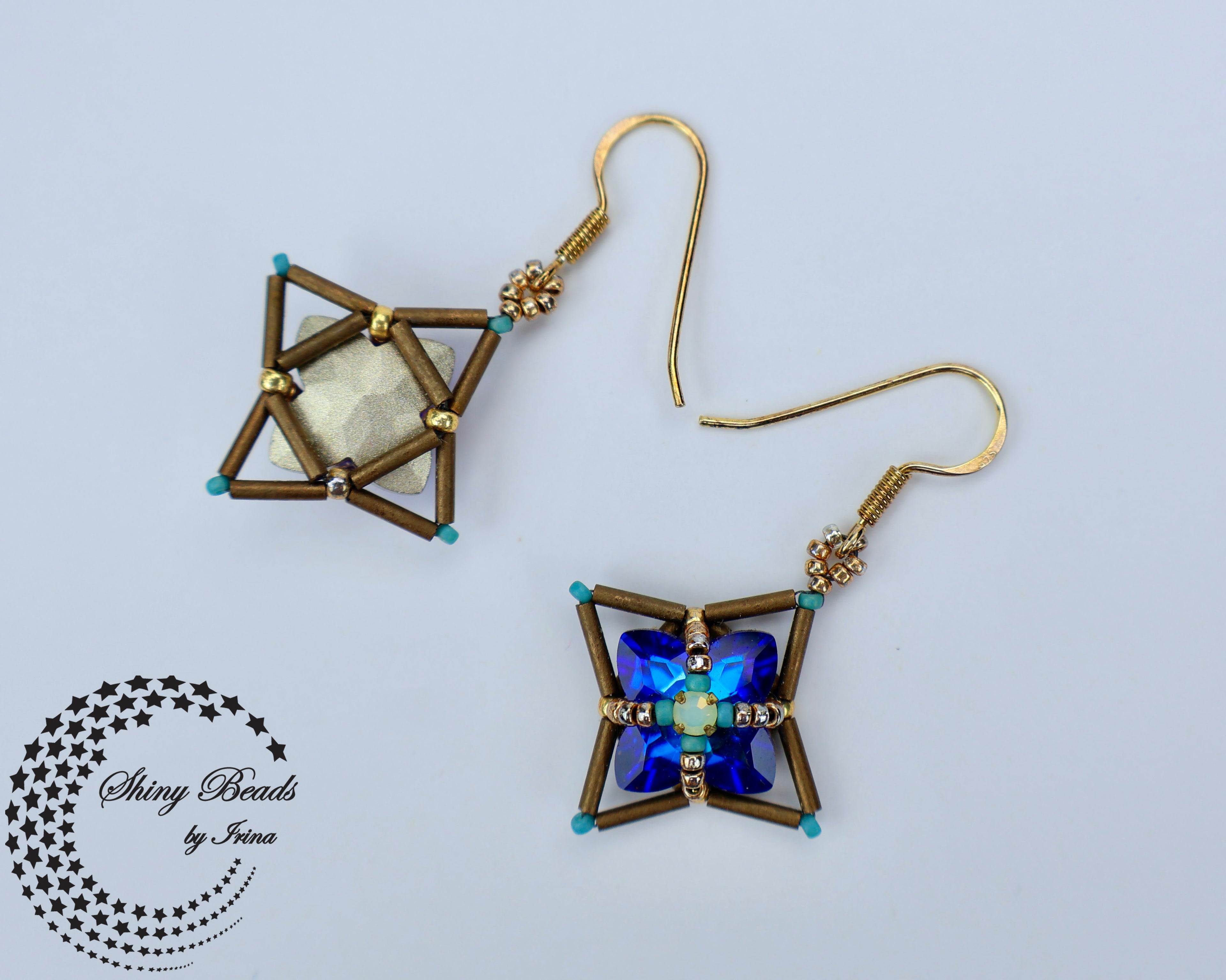 "FLOWER FIELDS BLUE" EARRINGS