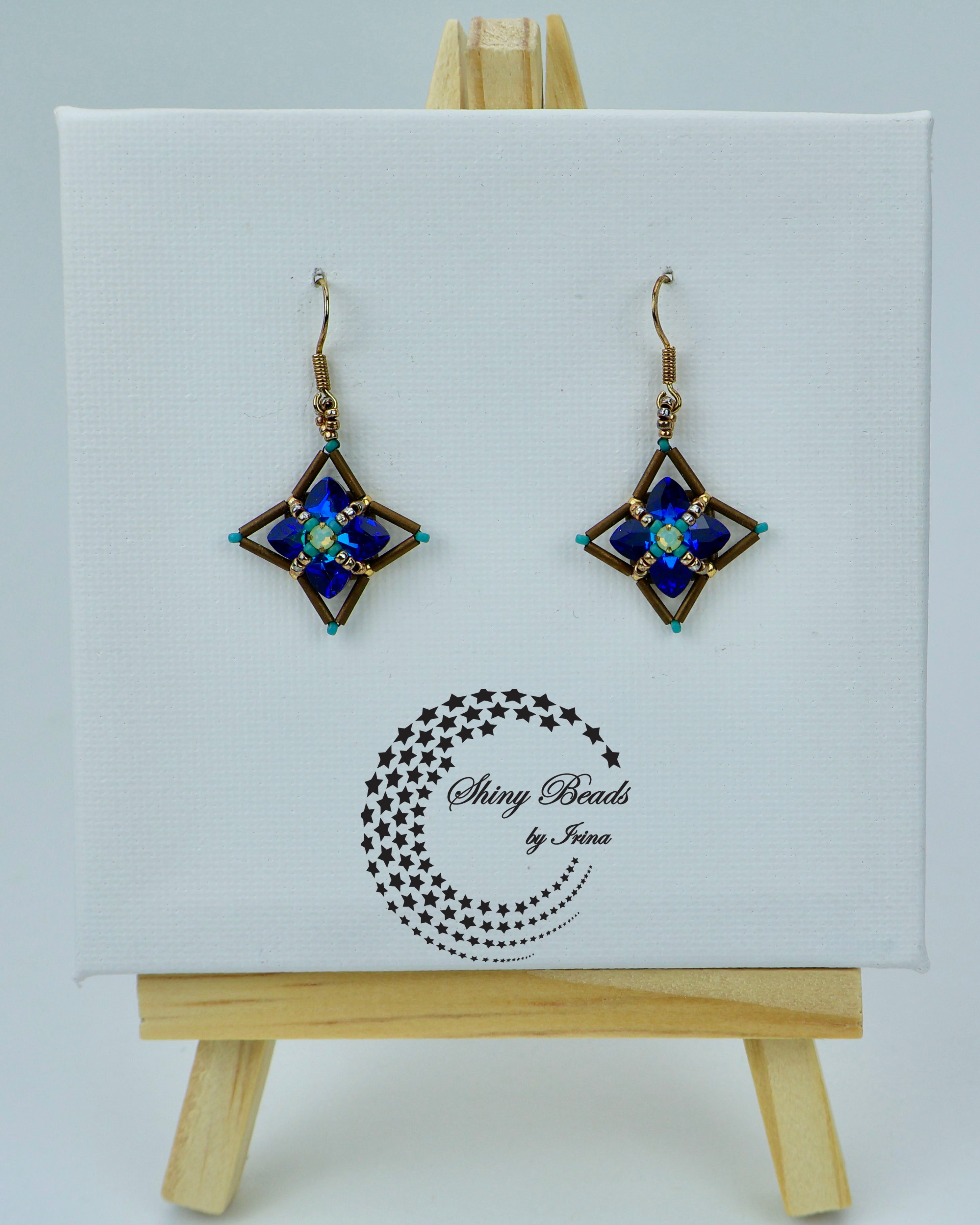 "FLOWER FIELDS BLUE" EARRINGS