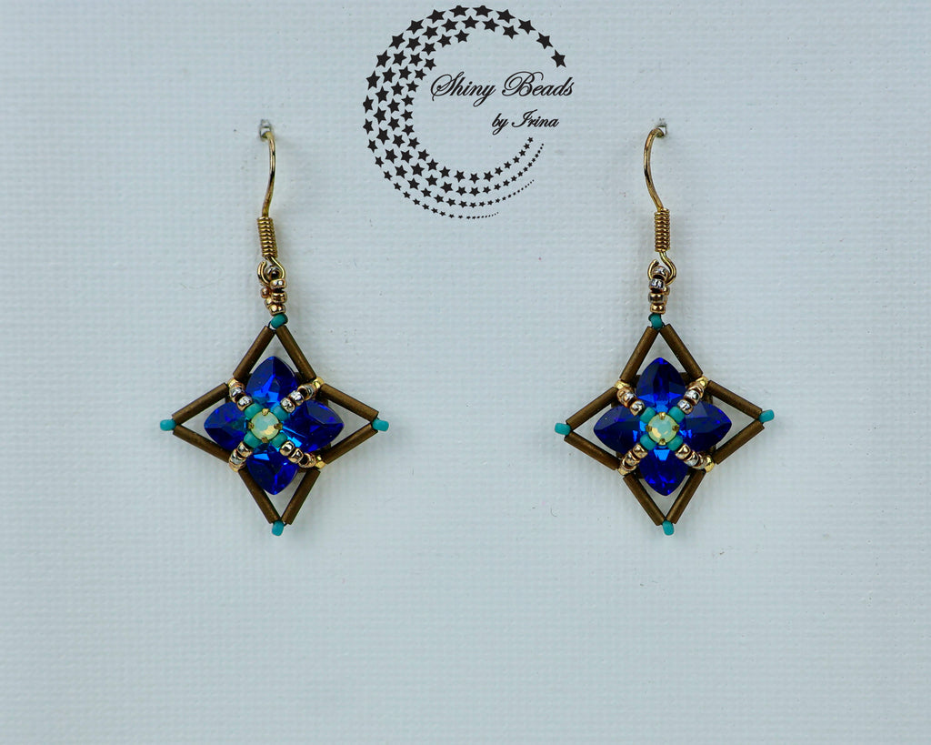 "FLOWER FIELDS BLUE" EARRINGS