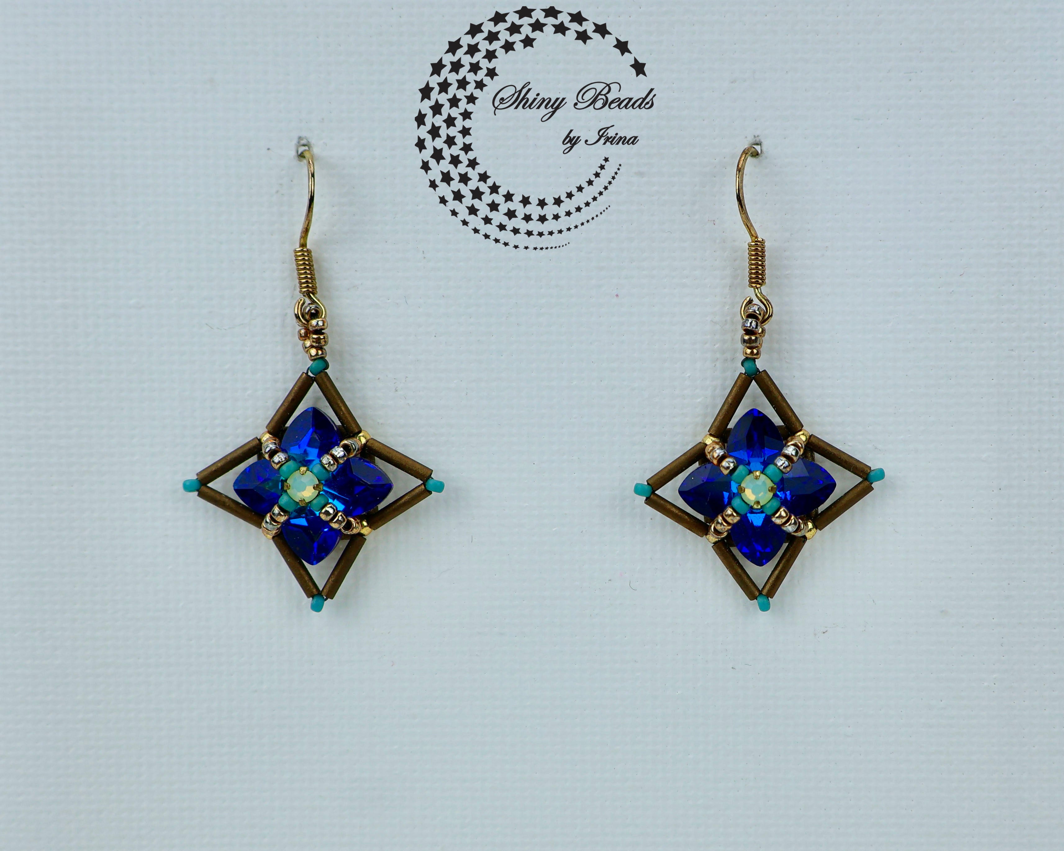 "FLOWER FIELDS BLUE" EARRINGS