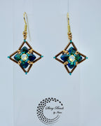 "FLOWER FIELDS TURQUOISE" EARRINGS
