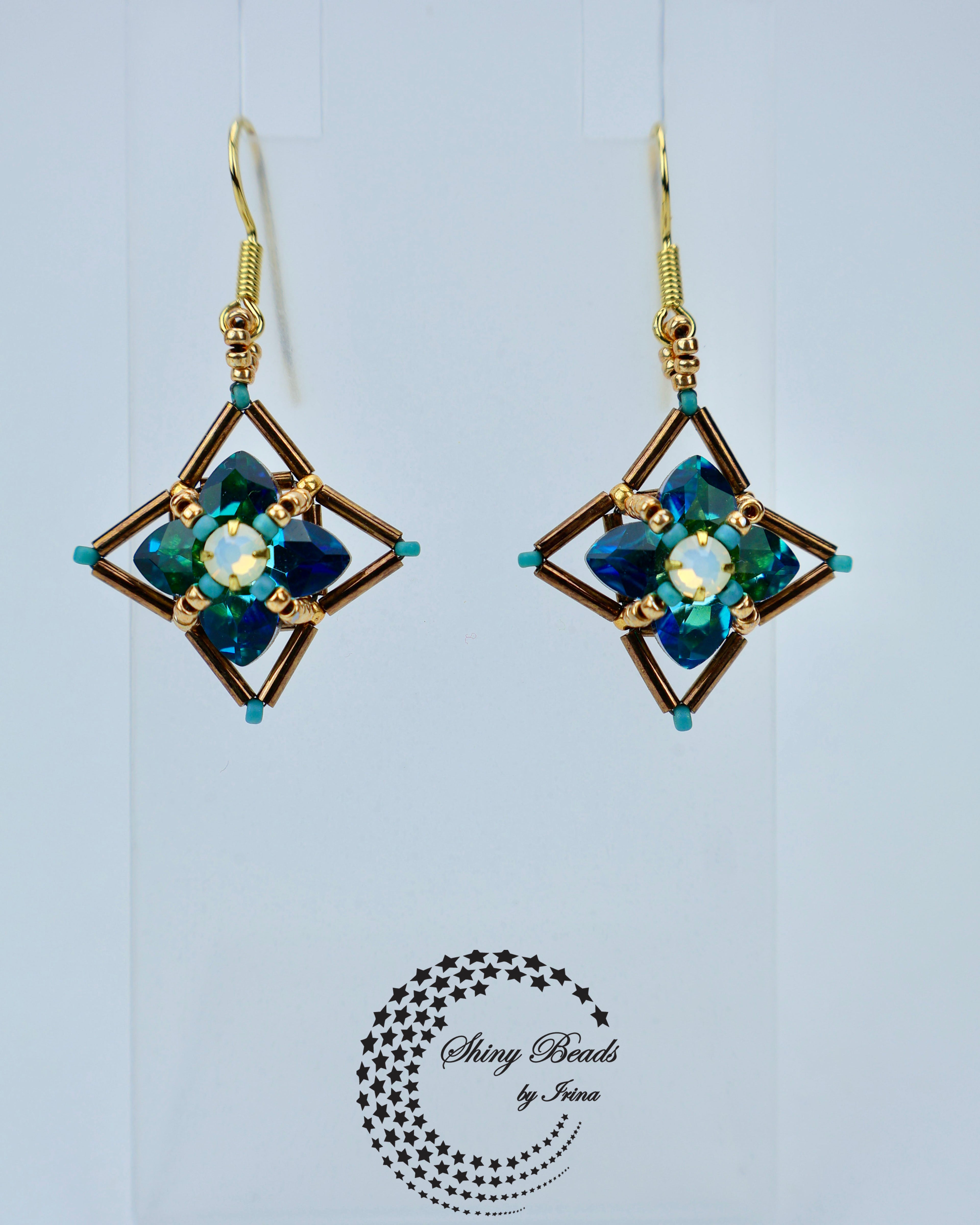 "FLOWER FIELDS TURQUOISE" EARRINGS