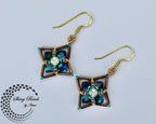 "FLOWER FIELDS TURQUOISE" EARRINGS