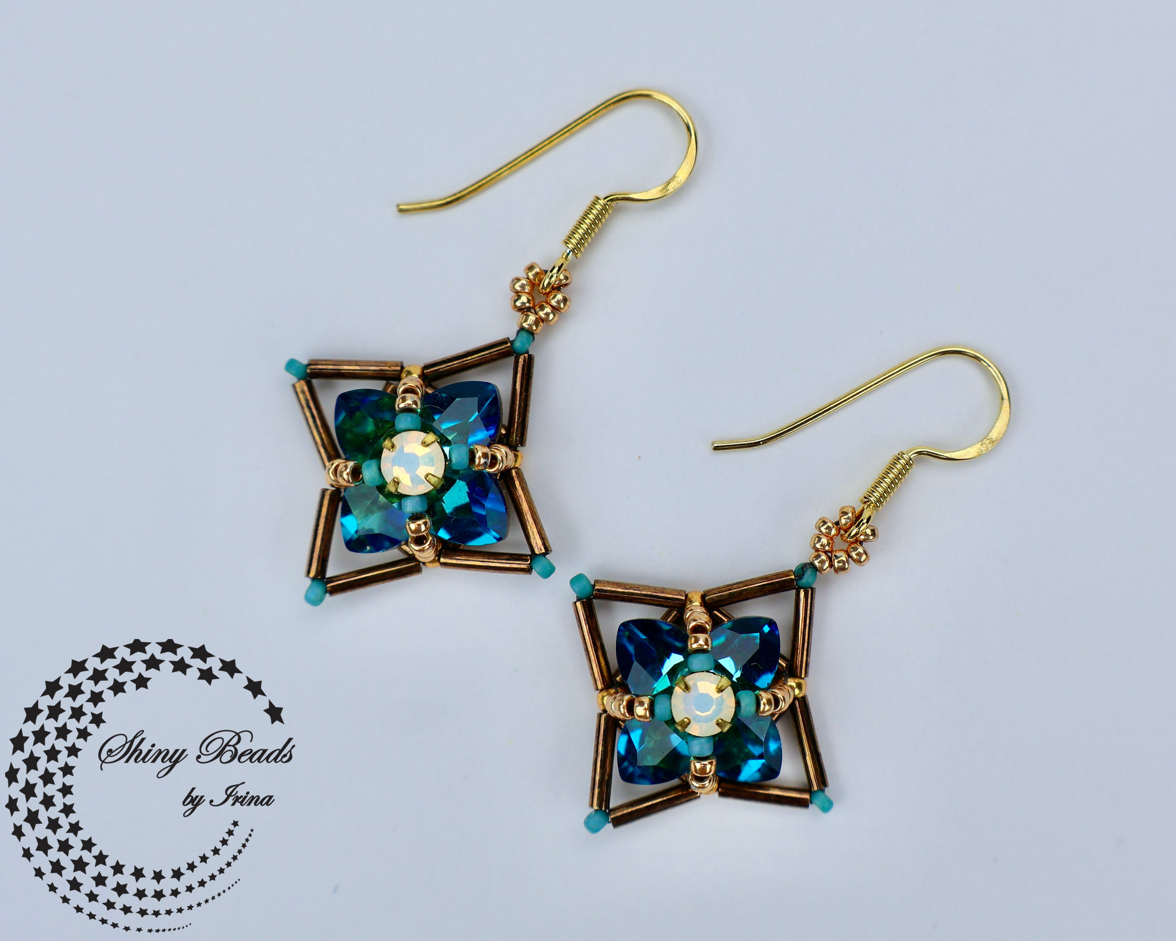 "FLOWER FIELDS TURQUOISE" EARRINGS