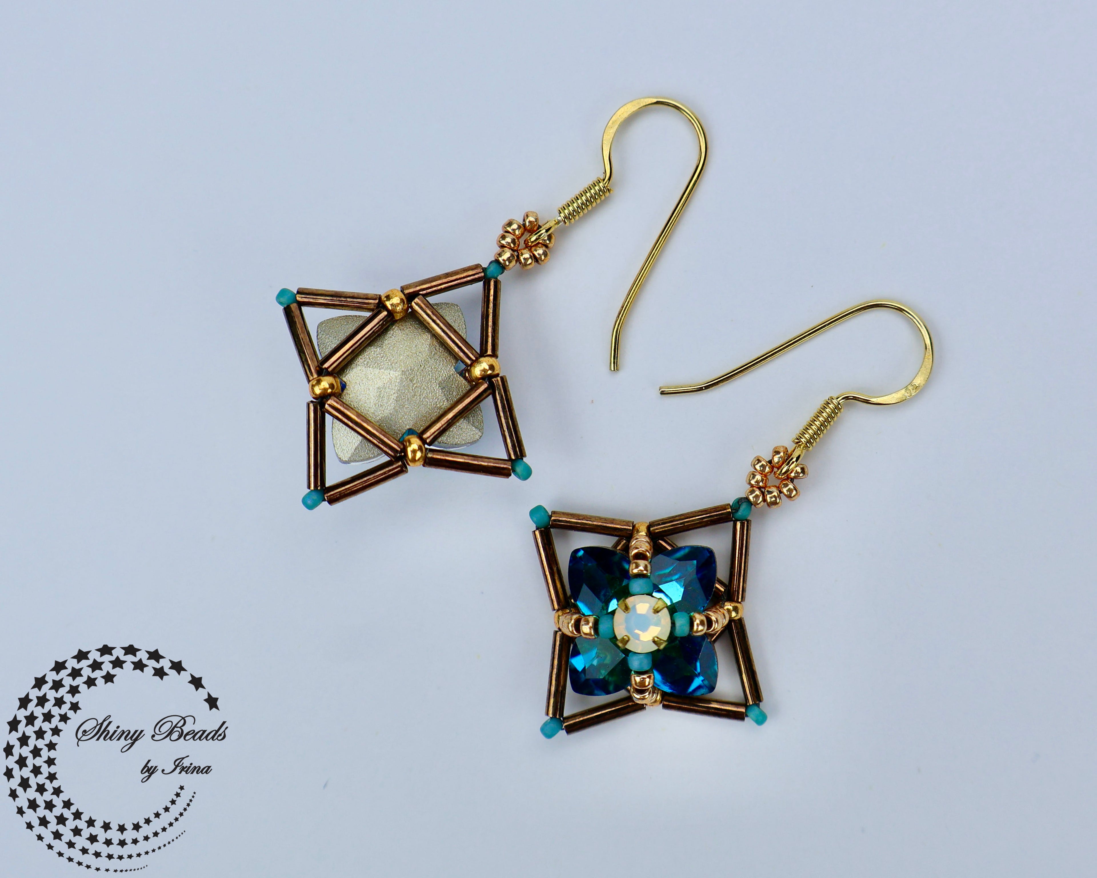 "FLOWER FIELDS TURQUOISE" EARRINGS