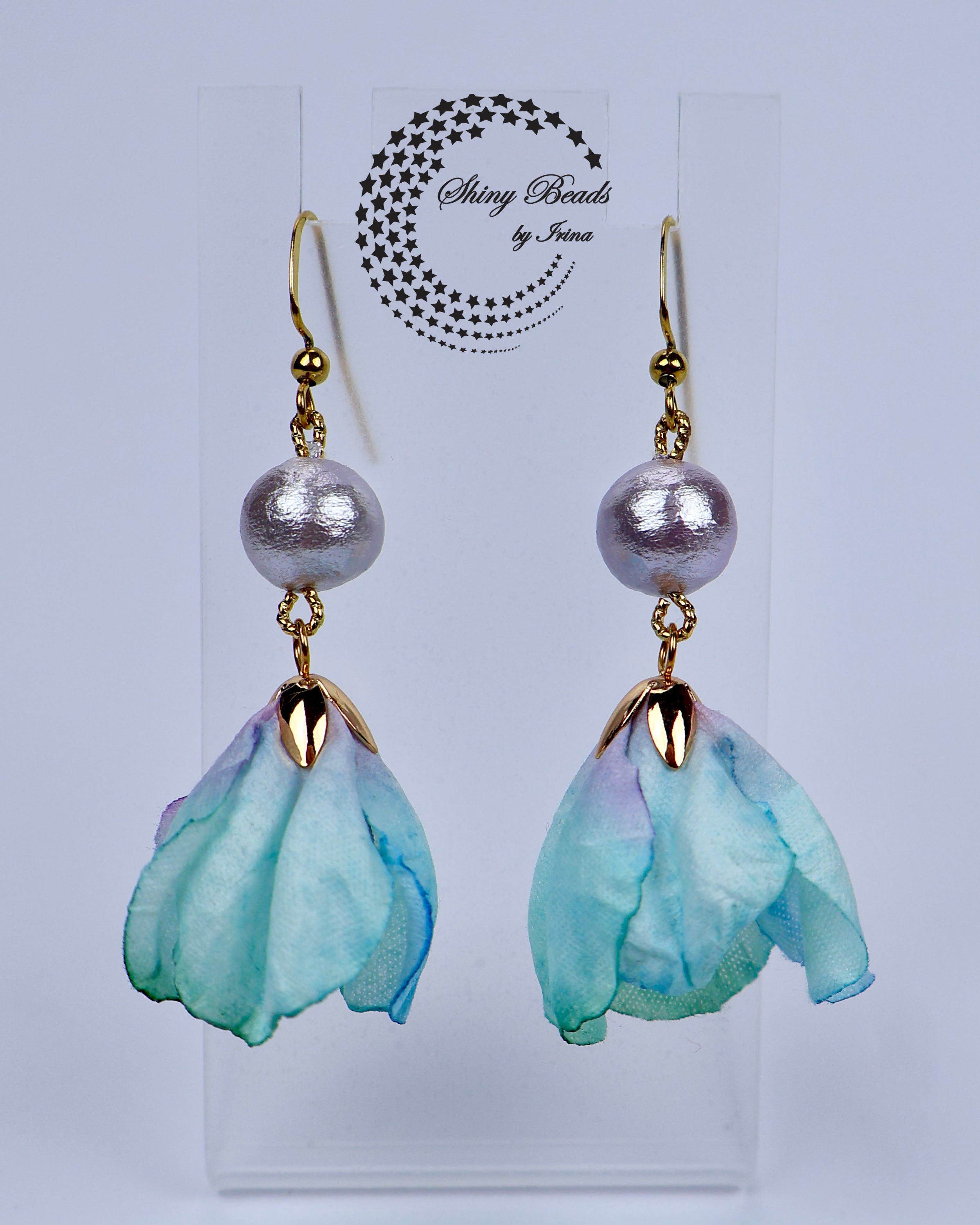 ''FLOWER SKIRT'' EARRINGS