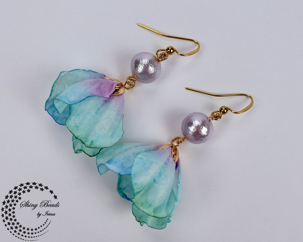 ''FLOWER SKIRT'' EARRINGS