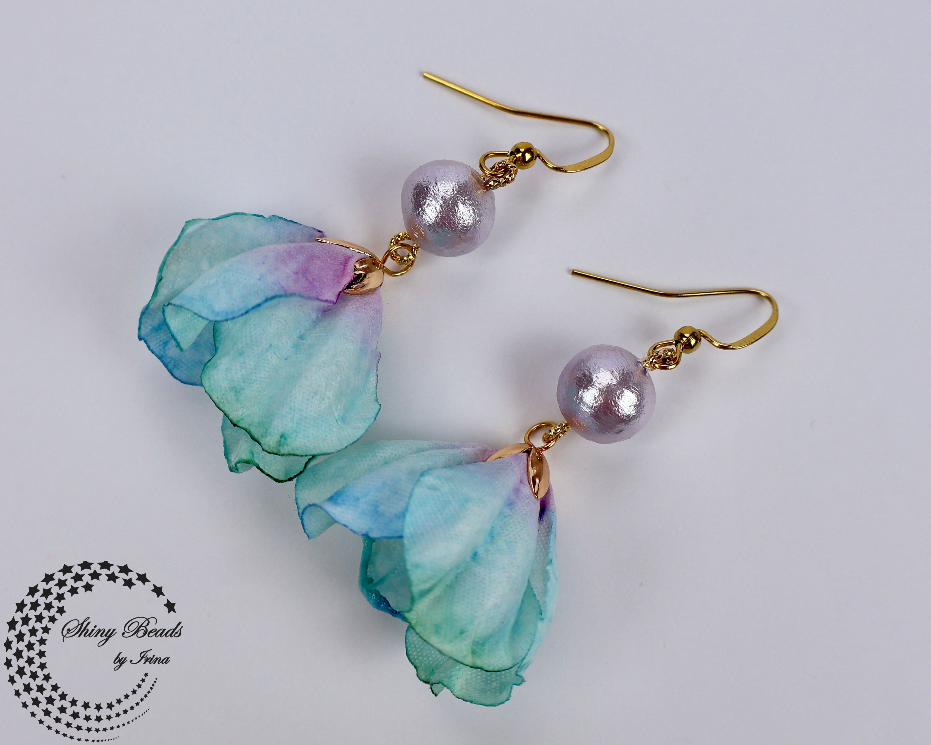 ''FLOWER SKIRT'' EARRINGS