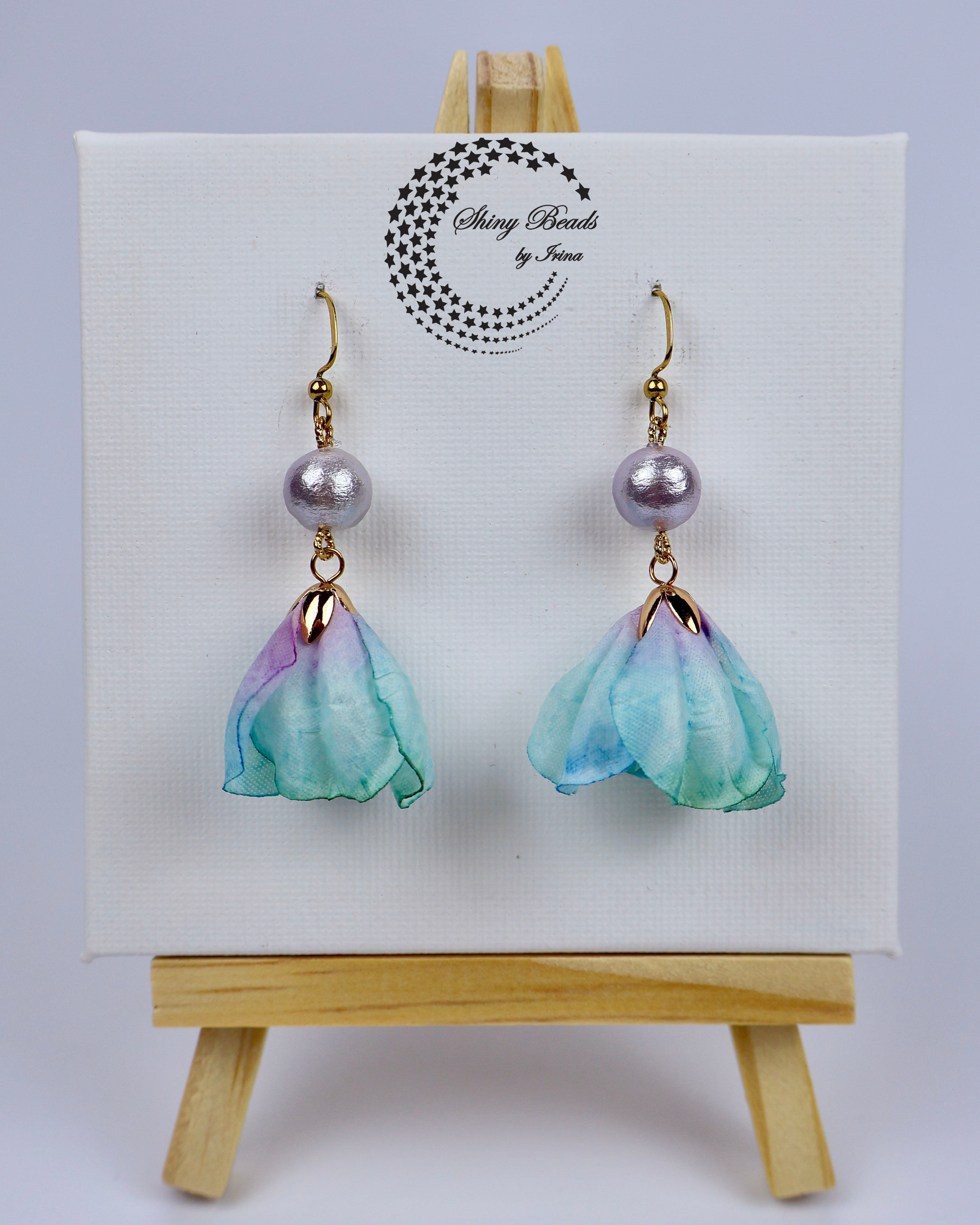 ''FLOWER SKIRT'' EARRINGS