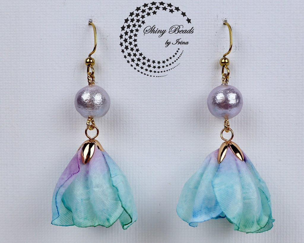 ''FLOWER SKIRT'' EARRINGS