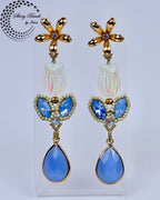 ''PINK DIAMOND'' EARRINGS
