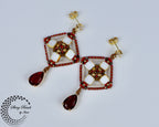 ''MOSAIC FLOWER'' EARRINGS