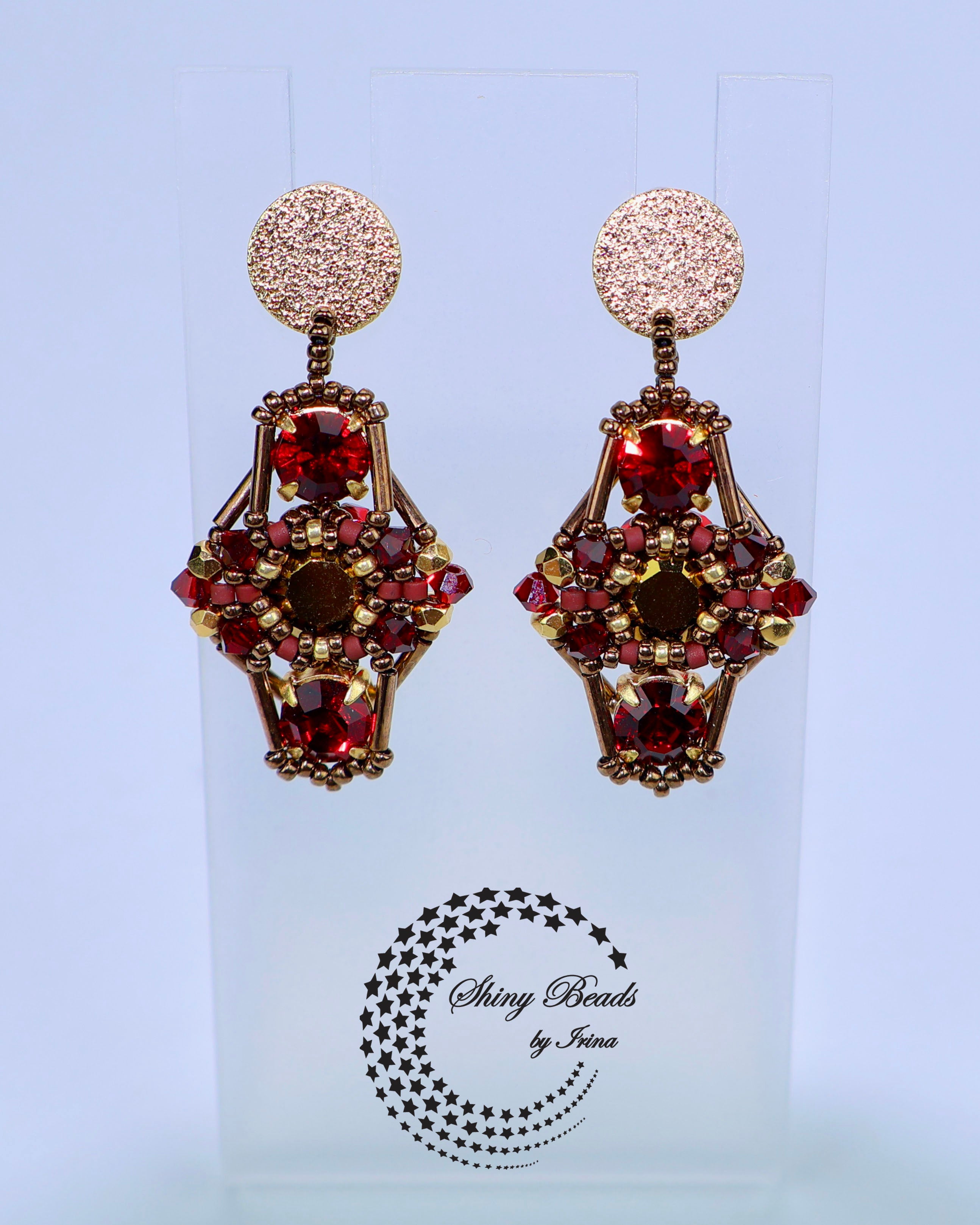 "RUBY OCULUS" EARRINGS
