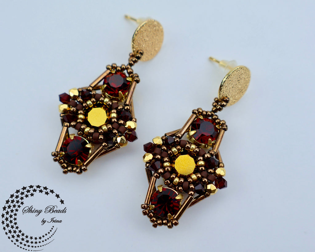 "RUBY OCULUS" EARRINGS