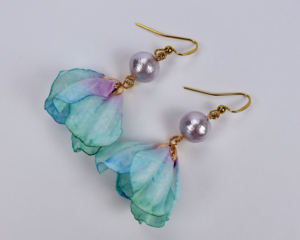 ''FLOWER SKIRT'' EARRINGS
