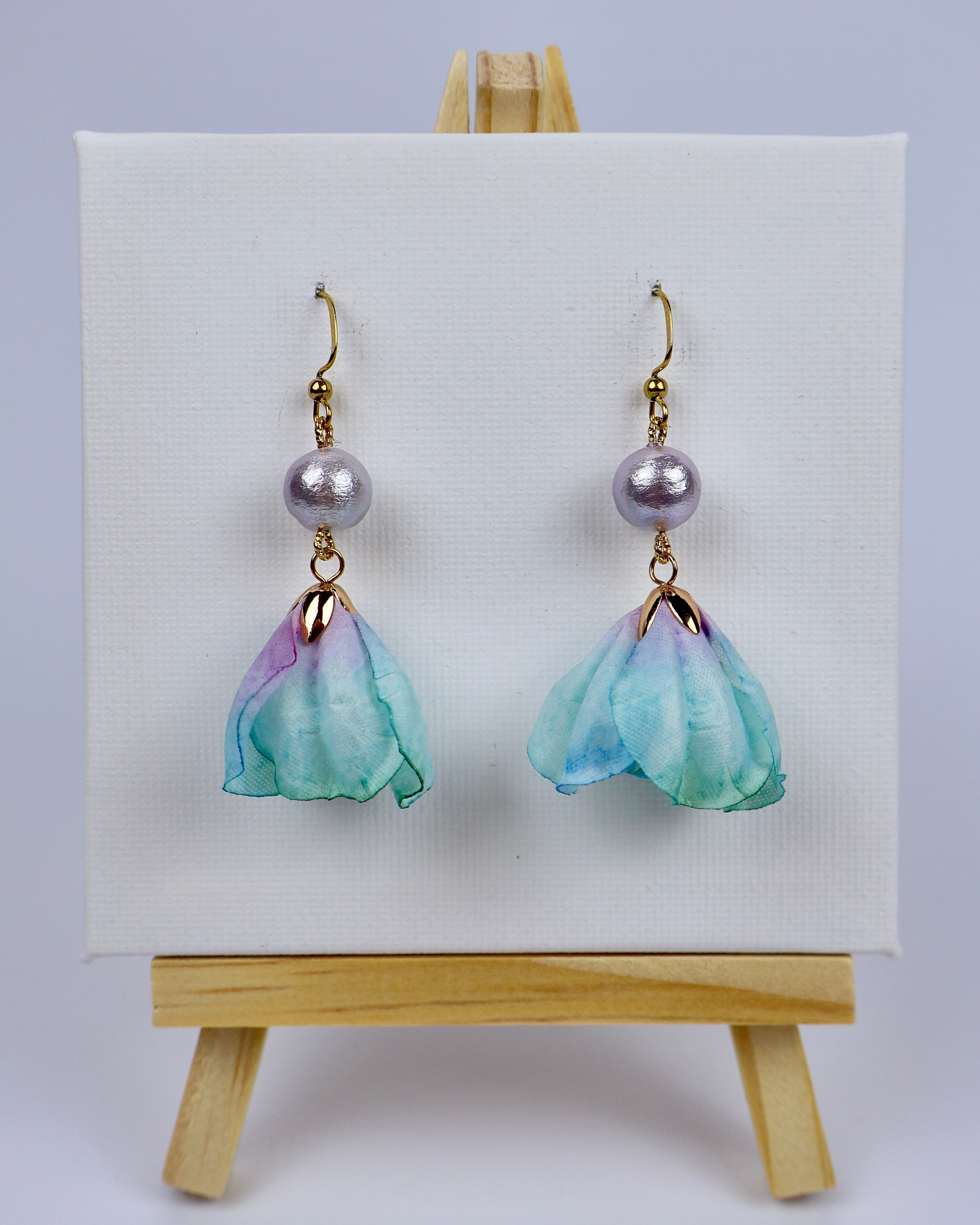 ''FLOWER SKIRT'' EARRINGS
