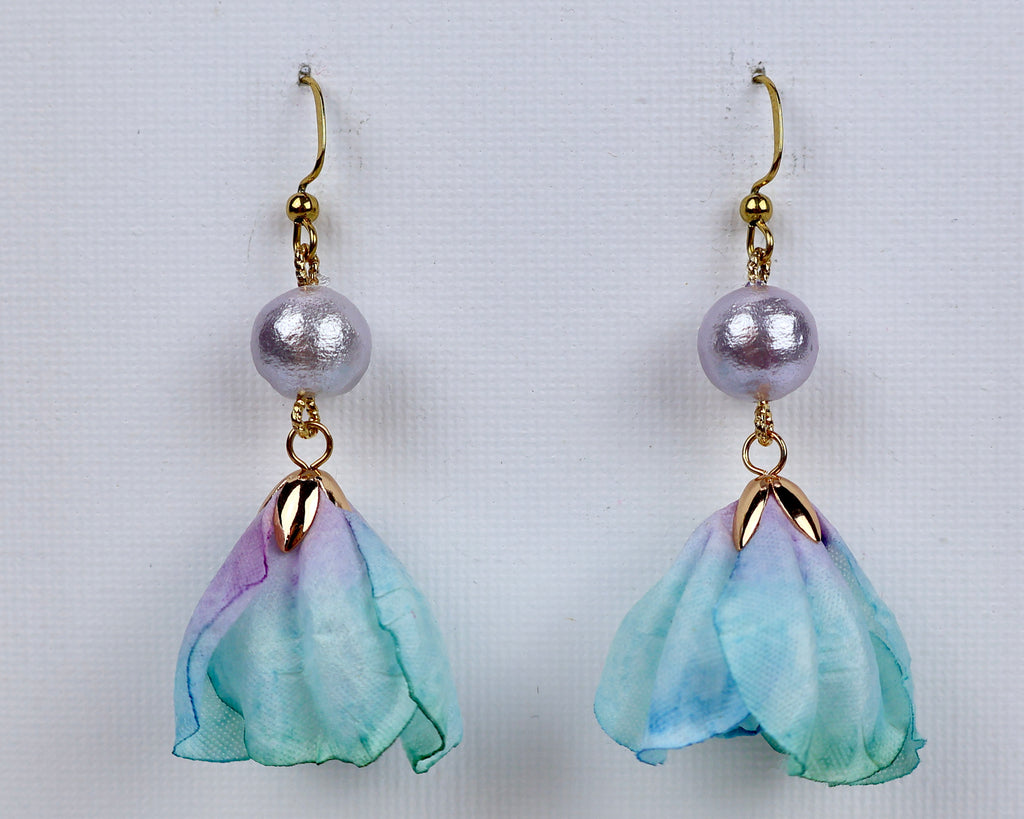''FLOWER SKIRT'' EARRINGS