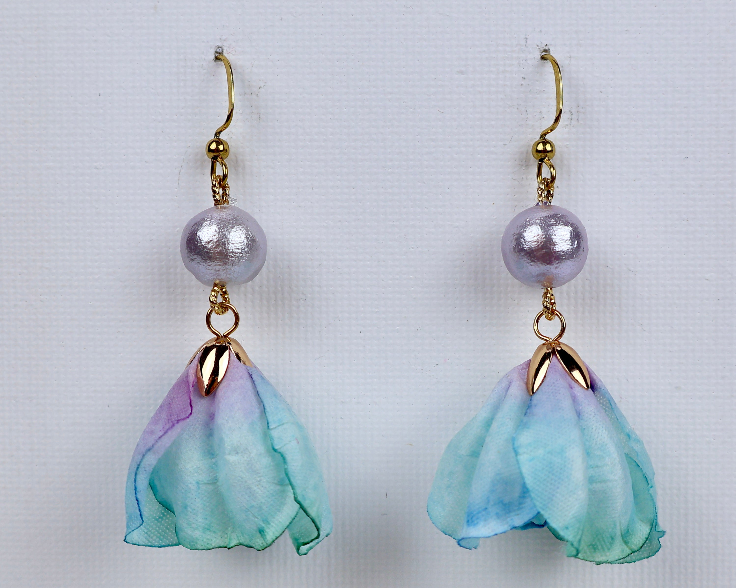 ''FLOWER SKIRT'' EARRINGS