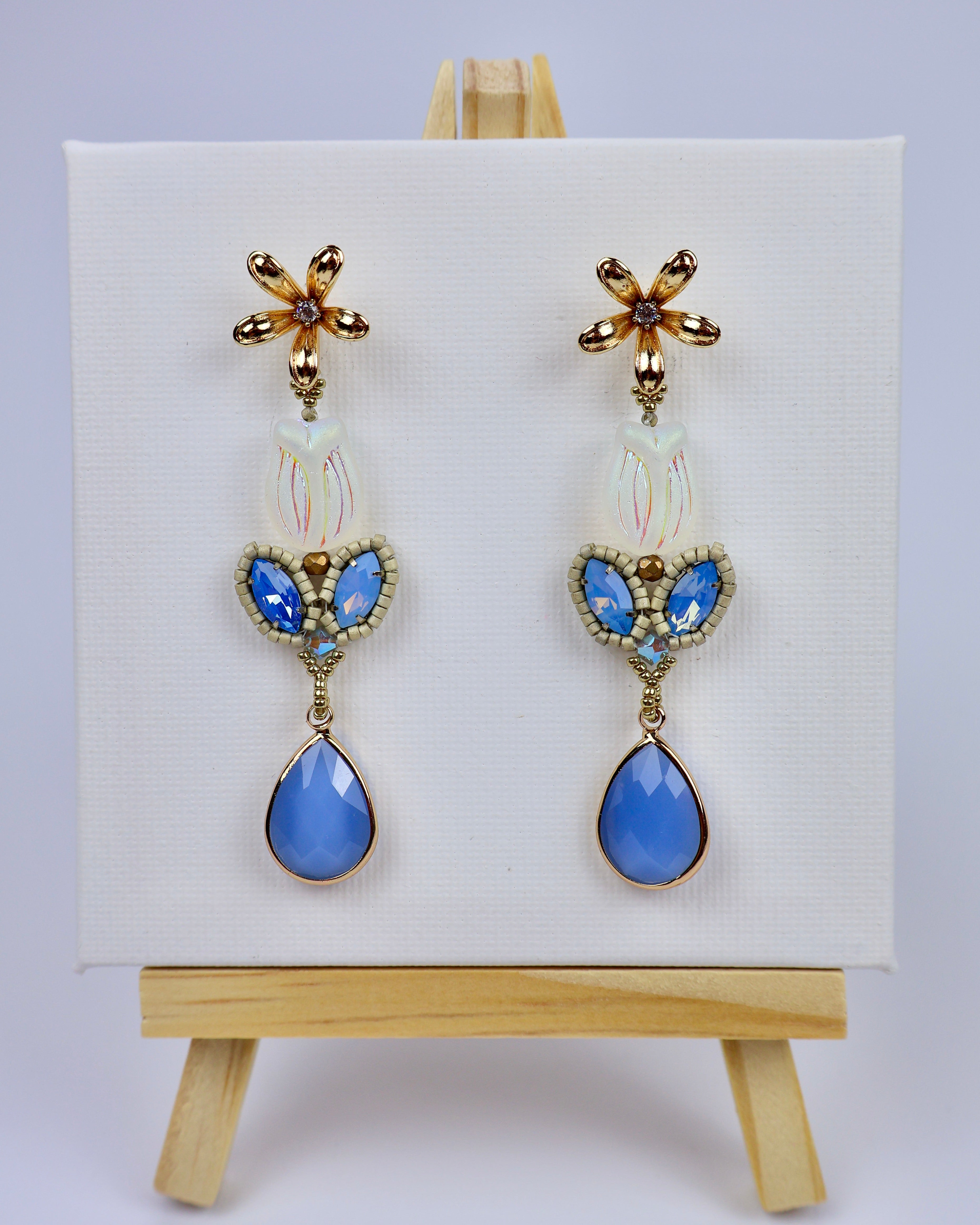 ''PINK DIAMOND'' EARRINGS