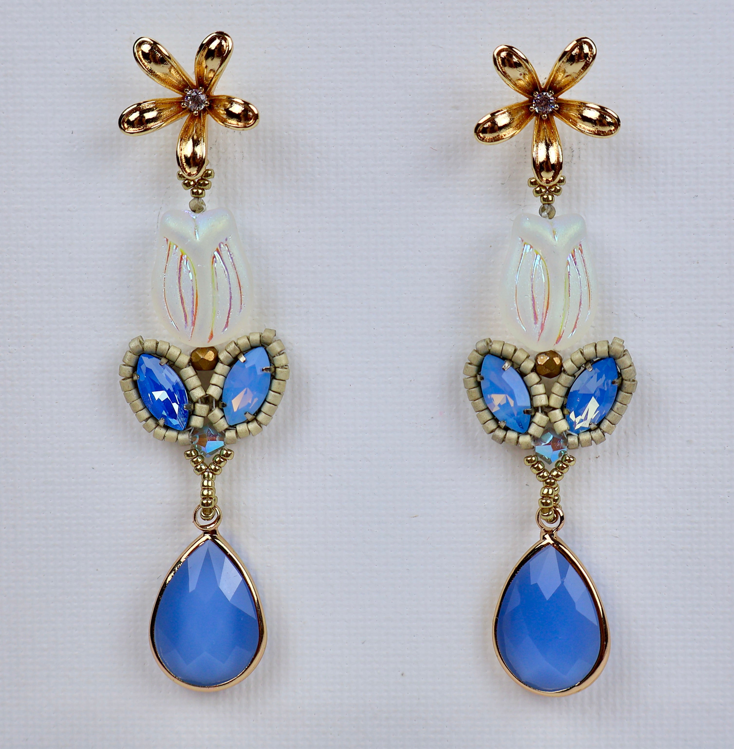 ''PINK DIAMOND'' EARRINGS