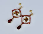 ''MOSAIC FLOWER'' EARRINGS